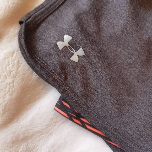 Orange and Gray Under Armour Shorts Size Small - Picture 3 of 6